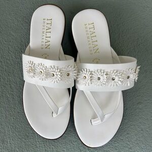 White sandals size 7 women's